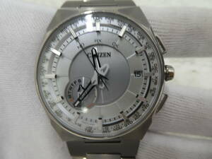 ☆ CITIZEN シチズン F100-T021085 サテライトウェーブ GPSソーラー 腕時計 1円スタート ☆