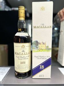 未開栓★マッカラン 18年　1972古酒 スコッチウイスキー オールドボトル ★THE MACALLAN 