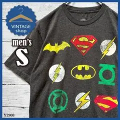 【DC Comics】DCコミックス古着アメリカTシャツ半袖メンズSダークグレー