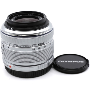 ＜ほぼ新品＞オリンパス OLYMPUS M.ZUIKO DIGITAL 14-42mm F3.5-5.6 II R シルバー