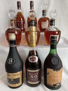 国産ブランデー　9本セット 720ml〜640ml 未開栓　まとめ　SUNTORY サントネージュ　サントリー　XO VSOP VO # ウイスキー