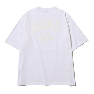 RUDIES ルーディーズ■送料込■白 同色ロゴ■ビッグシルエット Tシャツ■スケートボード ストリート ロリクレ マモミ 10feet リバーサル