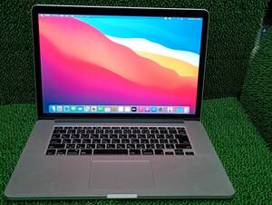 10254 ● MacBook Pro (Retina, 15インチ, Late 2013) A1398 ● Core i7 2GHz/SSD 128GB/mac OS Big Sur 動作品