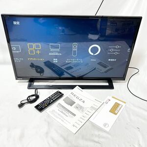 TOSHIBA 東芝 REGZA 32S22 32V型 液晶テレビ 2018年製 通電確認済 現状品