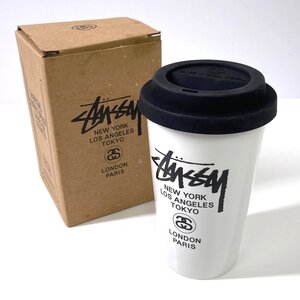 【新品】STUSSY ステューシー ストックロゴ コーヒータンブラー ワールドツアー 白 カフェ カップ コップ インテリア 食器 グッズ OB5633