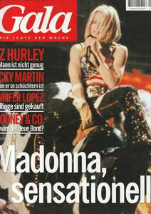 MADONNA　マドンナ　Gala (2001年）　ドイツ雑誌　：　表紙＋特集　：　Drowned World Tour