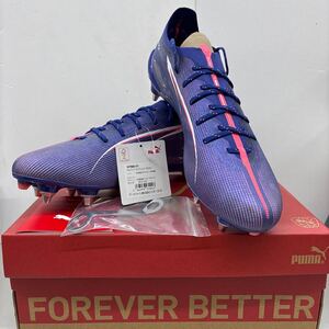 PUMA プーマ FOREVER BETTER ウルトラ5アルティメット MXSG LAPIS LAZULI-PUMA WHITE×SUNS サッカースパイク 26.5㎝ 中古未使用 