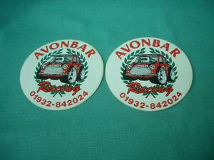 ROVER MINI AVONBR Racing Sticker seal　9ｃｍｘ9ｃｍ