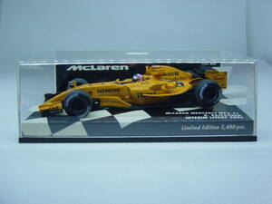 送料300円～ MINICHAMPS 1/43 McLaren MP4-21 INTERIM LIVERY 2006 #8 K.RAIKKONEN マクラーレン ライコネン West仕様 タバコデカール