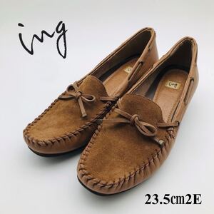 イング ing モカシン 23.5cm 2E ブラウン 国産 本革