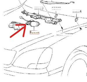純正未使用！希少！ トヨタ セルシオ 30 後期 UCF31 ワイパー モーター レクサス LS430 UCF30 00526-2