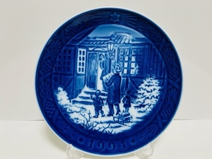 ロイヤルコペンハーゲン イヤープレート 1994 ROYAL COPENHAGEN YEAR PLATE 1994 『お父さんとお買い物』新品未使用