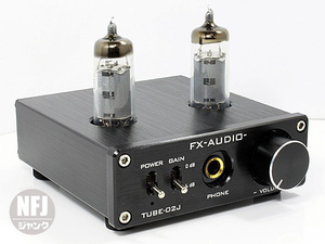 NFJ★ FX-AUDIO- TUBE-02J ブラック 最終ロット【サンプル保管品】ACアダプター(DC12V/3.5A)オマケ付き