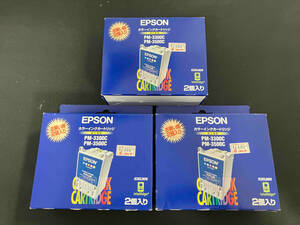 ジャンク 50円スタート まとめ売り 3つ EPSON カラーインクカートリッジ 2個入り IC5CL06W