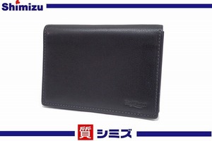 【Paul Stuart】未使用品 ポールスチュアート 定期 カード入れ レザー ブラック