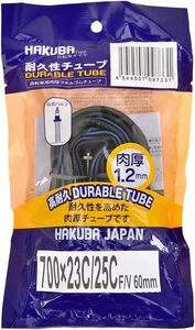 HAKUBA TIRE(ハクバタイヤ) 自転車 チューブ 1.2mm肉厚高耐久 [20/24/26/27インチ 英式][700 x