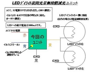 ☆★☆ＬＥＤデイライト夜間光量無段階減光ユニット☆★☆