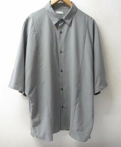 ◆LOWRYS FARM ローリーズファーム 23ss メンズ オーバーサイズ 半袖 シャツ グレー系 美品 サイズL