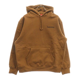 SUPREME シュプリーム 23SS Worldwide Hooded Sweatshirt ワールドワイド フーディ クルーネックスウェットパーカー ブラウン