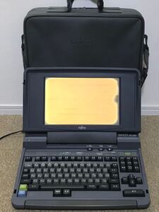 E273☆送料無料☆美品 Fujitsu/富士通 中古美品 OASYS/オアシス『30-LX401 ワープロ』PERSONAL WORD PROCESSOR 通電確認済 専用バッグ 