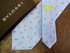 ★並品★4R01913【BVLGARI】ブルガリ「指揮者 マエストロ 音符 柄」最高級セッテピエゲ ネクタイ