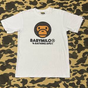 baby milo tee bape エイプ A BATHING APE Tシャツ マイロ blue camo M