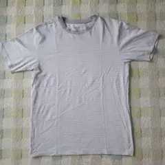 UNIQLO AIRism コットンクールネック Tシャツ M ストライプ