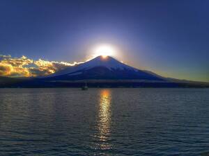 世界遺産 富士山写真 ポストカード 5枚セット(厚さ　厚手 0.26ｍｍ)