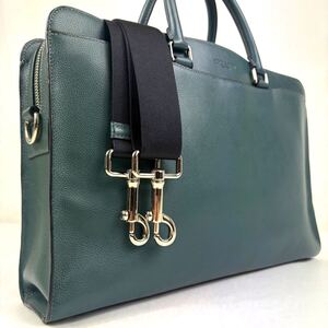 1円《超希少色×新品保管品×定価12万》COACH コーチ ベネット ストラクチャー F73524 2way ビジネスバッグ ブリーフ ショルダー　レザー