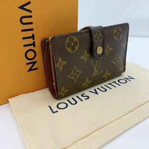 A128【超 美品】LOUIS VUITTON ルイヴィトン モノグラム ポルトモネ ビエ ヴィエノワ 二つ折り財布 がま口 ウォレット M61663/CA1015