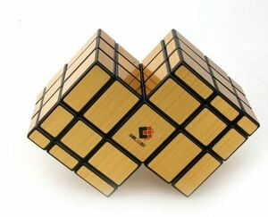 【Gold】子供のための魔法のキューブパズル,両面,3x3結合,子供のおもちゃ,ギフト,頭の体操