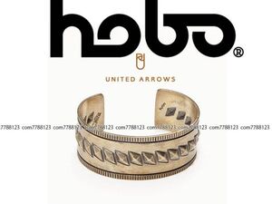 未使用8.3万◎hobo◎別注 シルバー バングル ◎UNITED ARROWS購入 ナバホ navajoブレスレットShobo by STANLEY PARKER クスミ有