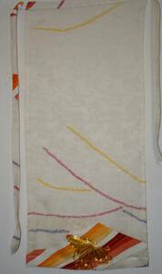 ふんどし　もっこ褌 　モッコ　Lサイズ　絹・シルク 　刺繍　前幅 ３０CM 　長さ６６CM　　 Ｍ－１０２７