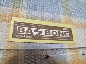 Bazzbone/バズボーン/ステッカー/シール/F ※ヤフーショッピングストア/レア物商会・健美堂でも大量出品中！