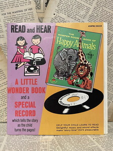 ☆1950年代/ロンパールーム/ハッピーアニマルズ/レコード&ブック/即決ビンテージ/海外/絵本/Happy Animals/Book & Record(50s) RE-014