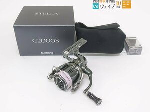 シマノ 22 ステラ C2000S ※ハイテン ライトウェイトノブ、ゴメクサス リールスタンド カスタムあり