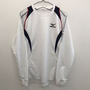 EI1643 MIZUNO ミズノ　長袖Tシャツ スポーツウェア上　メンズM 白