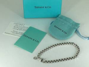 送料込 即決 TIFFANY ティファニー ベネチアン テニスブレス ブレスレット ブレス シルバー SV925 直営店購入 ②