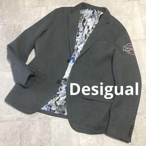 Desigual スウェットジャケット 56 ロゴワッペン