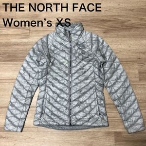 【送料無料】THE NORTH FACE 軽量ナイロン中綿ジップアップジャケット グレー レディースXSサイズ ザノースフェイスアウトドアアウター