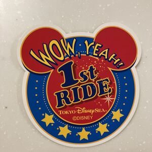 東京ディズニーシー　ファーストライド　ステッカー　非売品　送料85円　即決　TDS 1st RIDE シール