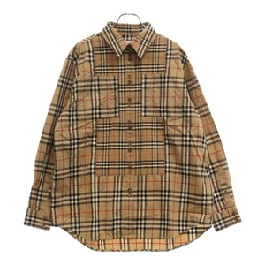 BURBERRYS バーバリーズ Vintage Random Check Shirt 8029532 ヴィンテージチェックランダム長袖シャツ ブラウン レディース