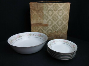 【Noritake/ノリタケ】2351/MAYFLOWER/大鉢/小鉢５客揃/未使用品