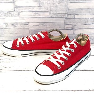 R7347bL CONVERSE コンバース NEXTAR ネクスタ― ローカットスニーカー レディース 23.5cm レッド×ホワイト キャンバスシューズ 