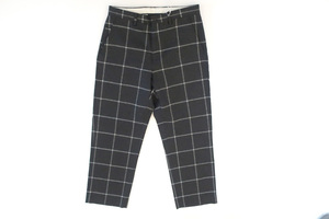 (W30)Supreme Windowpane Wool TrouserシュプリームウールパンツBlack