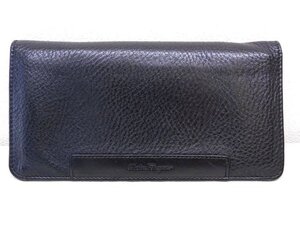 Salvatore Ferragamo フェラガモ ■ メンズ 2つ折り 長財布 ウォレット レザー ブラック 黒 □6K