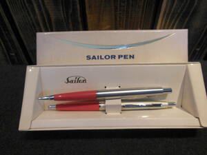 美品☆廃盤・絶盤　SAILOR　PEN　セーラー　ボールペン＆シャープペンシル　射手座柄付き　昭和レトロ　アンティーク　ヴィンテージ品