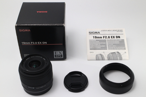 4767- シグマ SIGMA 19mm F2.8 EX DN ソニーEマウント用 SONY用 超美品