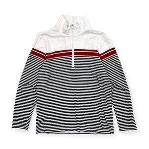 ゴルフ◆23区 GOLF ニジュウサンク ストレッチ ハーフジップ 長袖シャツ Tシャツ インナーウエア ボーダー 3/アンダーシャツ/スポーツ