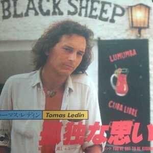 トーマス　レディン　tomas ledin 孤独な思い　not bad at all 80年　ep 7inch アバ　サポート　メンバー　ABBA ユーロポップ　スェーデン